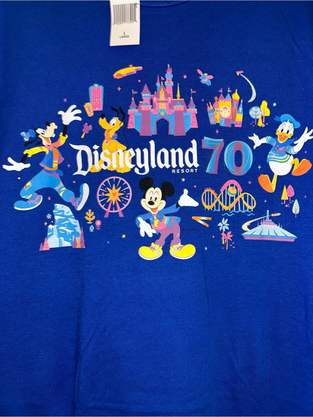 Disneyland 70th Blue Graphic Tee